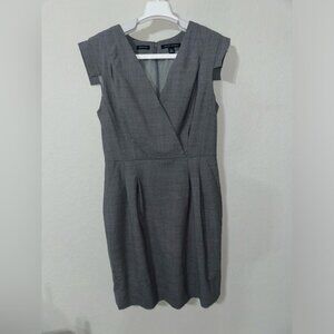 Banana Republic Gray Virgin wool‎ blend Dress Size 10